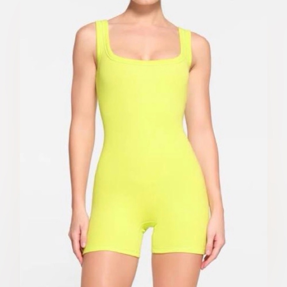 Skims Cotton Rib Onesie - Daffodil